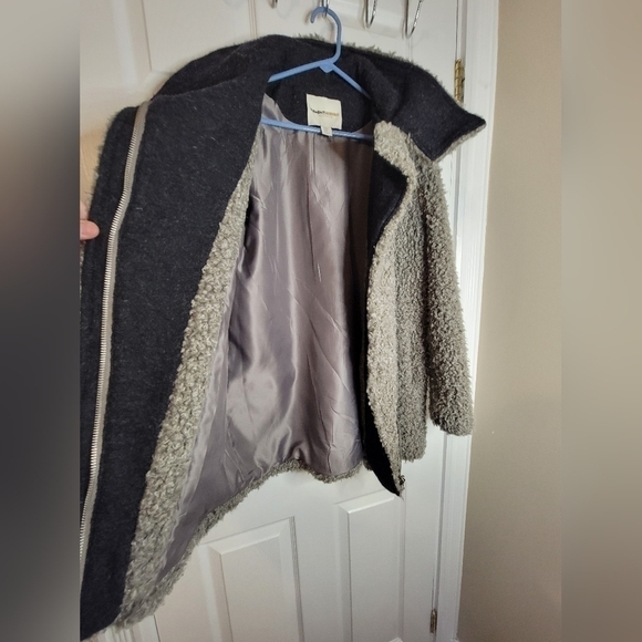 Clements Ribeiro Teddy Knit Wool Blend Grey and Black Jacket - Picture 7 of 16